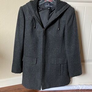 London Fog hooded Tower coat